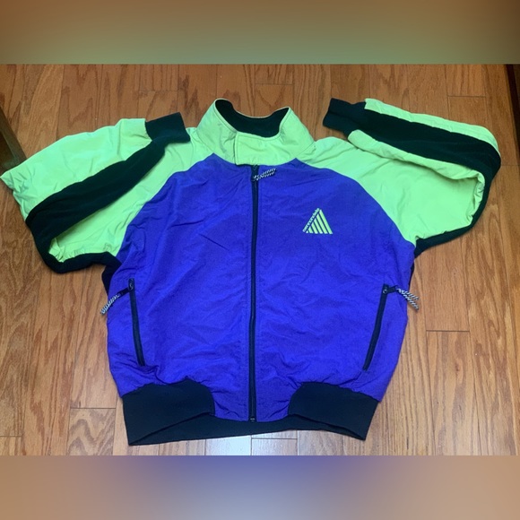 1990 Vintage Poly Fleece Fabric CANNONDALE Mountain Biking Athletic Jacket - Picture 4 of 14